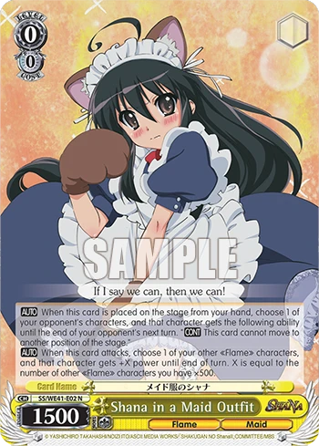 Shana in a Maid Outfit