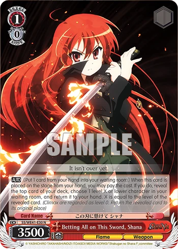 Betting All on This Sword, Shana