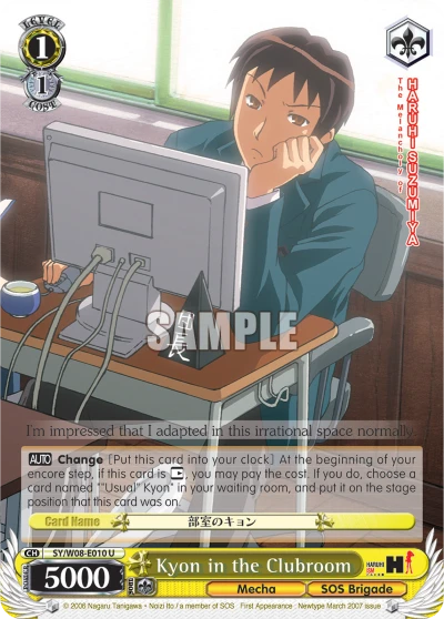 Kyon in the Clubroom