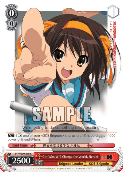 Girl Who Will Change the World, Haruhi