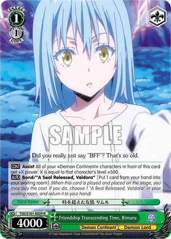 Friendship Transcending Time, Rimuru