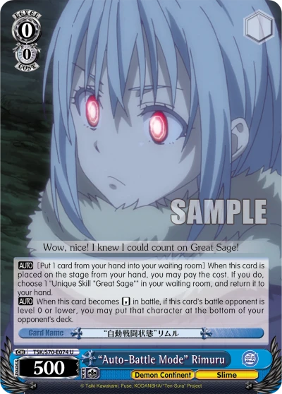 "Auto-Battle Mode" Rimuru