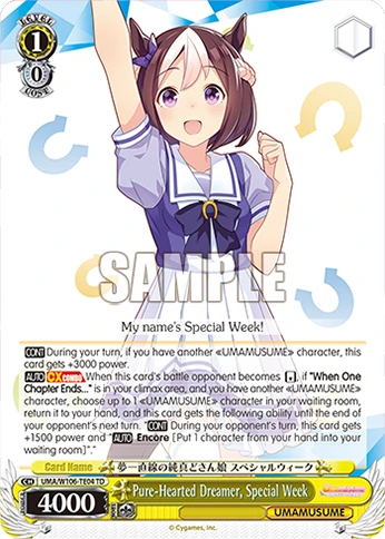 Pure-Hearted Dreamer, Special Week