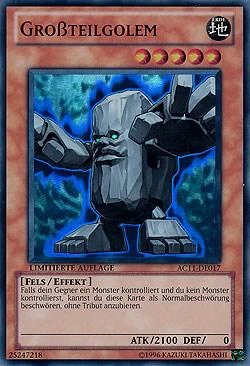 Big Piece Golem (German) - "Grossteilgolem"