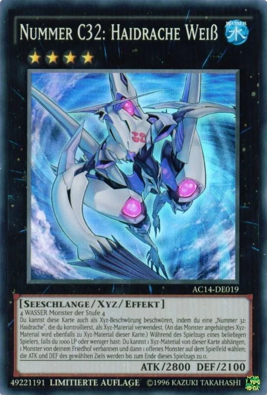 Number C32: Shark Drake Veiss (German) - "Nummer C32: Haidrache Weiß"