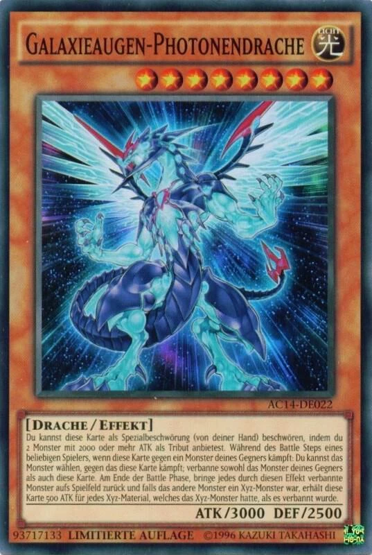 Galaxy-Eyes Photon Dragon (German) - "Galaxieaugen-Photonendrache"
