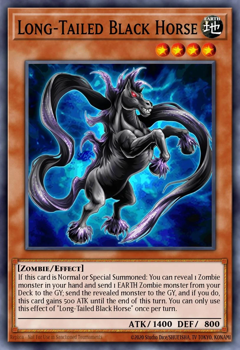 Long-Tailed Black Horse
