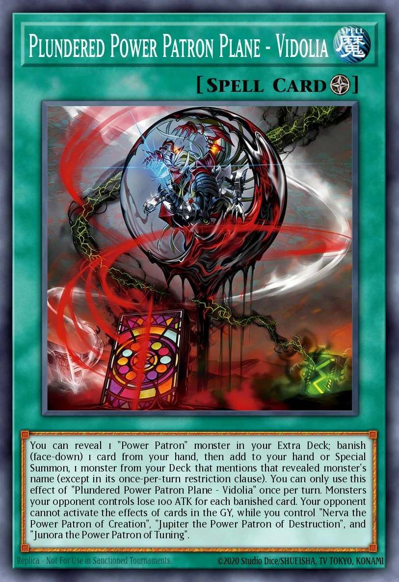 Plundered Power Patron Plane - Vidolia