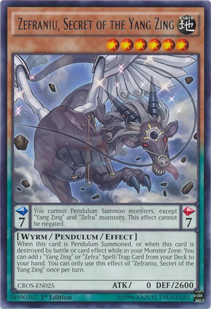 Zefraniu, Secret of the Yang Zing