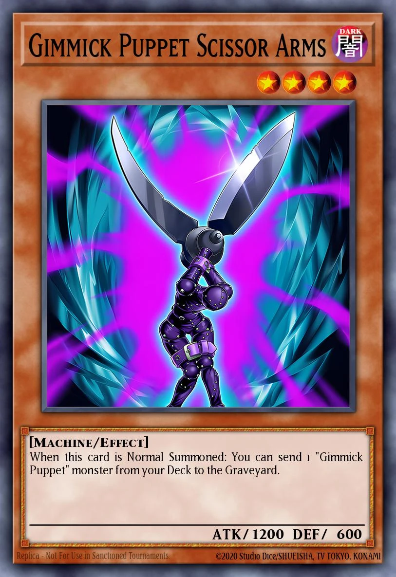 Gimmick Puppet Scissor Arms