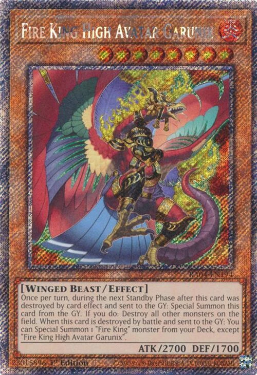 Fire King High Avatar Garunix